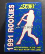 1991 Score Rookies Glossy Complete 40 Card Baseball Box Set w/ Vaughn