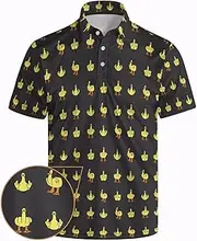 [BIANTI] Men's Funny Polo Shirts Short Sleeve Golf Shirt for Men Quick-Dry Golf Polo Shirt Moisture Wicking Activewear Polos