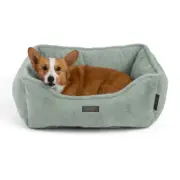 Nandog Pet Gear Cloud 2.0 Reversible Dog Knit Bed - Taupe Green (25 in)