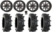 High Lifter HL10 14" Wheels Smoke 30" MT410 Tires Polaris RZR Turbo S / RS1