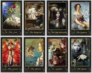 Reflection Tarot. Surreal Fantasy Collages tarot. 78 cards deck.