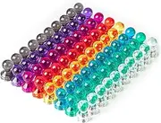 RETON 80Pcs Colorful Push Pin Magnets, Mini Fridge Magnets, 8 Assorted Color Strong Magnetic Push Pins for Whiteboard, Cute Decorative Refrigerator Magnet for Home School Classroom Kitchen Office