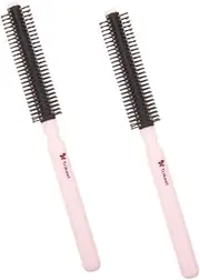 Cylinder Hair Brush for Women Styling Roll Brush Mini Portable Hairbrush Massage Versatile for Hair