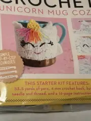 Crochet Unicorn Mug Cozy Starter Kit Make Market Beginner Crochet Youth Crafts
