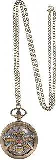 [SAFIGLE] Antique Alloy Decorative Pocket Watch Pendant Necklace for Unique Quartz Charm for Festivals and Parties Lightweight Vintage Design with Pocket Watch Chain