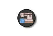 Patch badge print iron on glue sewing machine