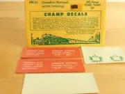 Champ Decals HO HN-51 Canadian National White Lettering