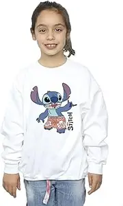[Absolute Cult] Disney Girls Lilo & Stitch Bermuda Shorts Sweatshirt
