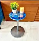 Blue Agate Round Table Top, Centre Table, Coffee Table, Side Table, Sofa Table.