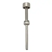 20 Pack Brushed Stainless Dome End Caps Swage Threaded Stainless Cable6838