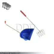 PLASTIC DUSTPAN WITH RAKE STAINLESS STEEL HANDLE VT-108