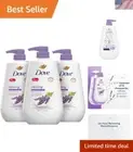 Body Wash with Pump Relaxing Lavender Oil & Chamomile 3 Count for Renewed, He...