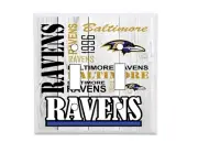 Baltimore Ravens Subway Art Standard Double Light Switch Cover NFL Football wall