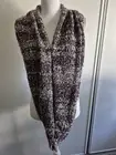 Calia infinity scarf, browns, whites and purples