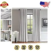 Luxurious Light Gray Velvet Curtains: Thermal Insulated Drapes - 2 Panels, 108 L