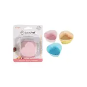 4PK Top Chef Silicone Cupcake Liners Heart Assorted Colours - 7.5x7.5x3.5cm