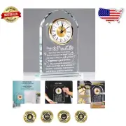 Silent Quartz Clock Sculpture for 85th Birthday - Perfect Gift with Gift Box