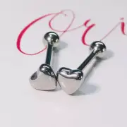 Metal Love Heart Tongue Nails Piercing Body Studs Piercing Pin JewelDD
