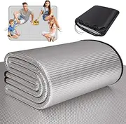 Camping Mat 59x78'' Camping Sleeping Mat Insulating Aluminum Foil Tent Mat Waterproof Picnic Mat 0.16'' Thick Foam Picnic Blanket for Reflecting Heat Tent Mat