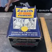 Zenith All-Purpose Cement Glue Vintage Counter Display English With Contents