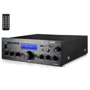Pyle Compact Wireless Bluetooth Stereo Amplifier w/ Digital LCD Display 200 Watt