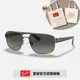 【RayBan 雷朋】雙槓太陽眼鏡(RB3663-004/71 60mm)