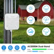 Long Range AX3000 Outdoor WiFi 6 Extender Antennas Signal Booster 600mW 4x8dBi
