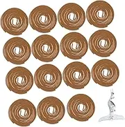EXAOMBLE Sandalwood Coils Incense Natural Aroma Spirals for Indoor Fresh Air for Homes Offices Meditation Rooms Coils with Stand Chemical Relaxing Fragrance