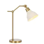 Kylan 15 Brass Table Lamps Modern Desk Beige Gold Lighting Telbix