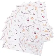 Gadpiparty 100pcs Food-Grade Baking Paper Pads Grease Cupcake Liners for Pastries Oil-Absorbing Food Wrapping Paper for Parties Weddings and Kitchen Use