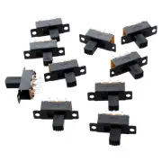 10 Pcs 6 Pins 2 Positions DPDT On/On Slide Switch G5T48257
