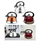 Whistling Kettle Stainless Steel Tea Pot Boiling for Induction Cookers Electric