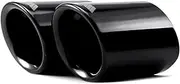 2PCS Chrome Car Exhaust Mufflers Tip Tip Rear Modified Tail Compatible For BMW X1 F48 2016-2020 Accessories Styling