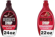 Hershey's Chocolate & Strawberry Syrups