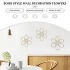 3 Pcs Daisy Wall Decor Wood Daisy Wall Art Decorative Daisy Nursery Decor BrwDR