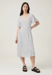 在飛比找ZALORA購物網優惠-Wrap Midi Dress