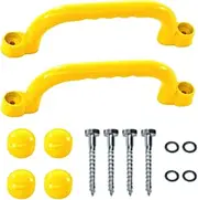Climbing Frame Handles,Safety Hand Grips | Rustproof Handle Bars Reusable Supplies for Backyard Outdoor Adventure Gym Playground Indoor Climbing School