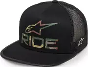 Alpinestars Ride 4.0 Camo Trucker Snapback Hat-Black - Mens Lid Cap