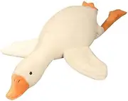 Giant White Goose Soft Plushies Stuffed Duck Plush Pillow Throw Pillow for Bedtime Room Decor Home Decoration (35.4inch/90cm)