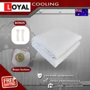 200cmx400cm Heavy Duty White Canvas Tarp Tarpaulin Waterproof UV Water Resistant