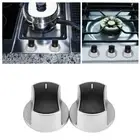 6x Universal Gas Stove Knobs Kitchen Cooker Oven Cooktop Metal Switch Control