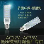 [快速出貨] LED低壓燈橫插燈工作燈陶瓷廠專用燈24V36V夜市燈泡電瓶12V照玉燈