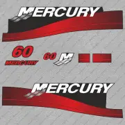 High Quality Graphics set fit 60Hp Mercury outboard cowling decal custom Motor
