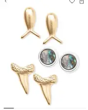 $29 lucky brand 3pr sealife earrings f205