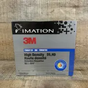 3M High Density 3.5" Diskettes 10 Pack IBM Formatted DS HD Floppy Disks NEW NOS