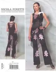 Vogue 1539 pattern uncut Nicola Finetti plus size 14-22 tunic and jumpsuit