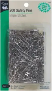 Dritz 1472 Safety Pins-Sizes 1 & 2 200/Pkg