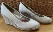 MERONA Penelope Espadrille Canvas Wedge Jute Heel w/ Shimmer Size 6.5 NEW in Box
