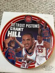 GRANT HILL SPORTS IMPRESSIONS 8” PLATE DETROIT PISTONS CLIFF HAYES
