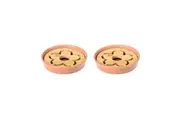2x Vigar Florganic Soap Tray Dish Storage Container Holder Bath Organiser Pink
